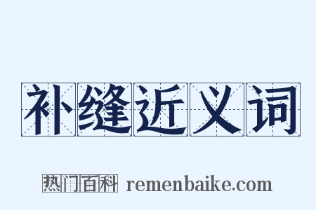 补缝近义词是什么意思的图片